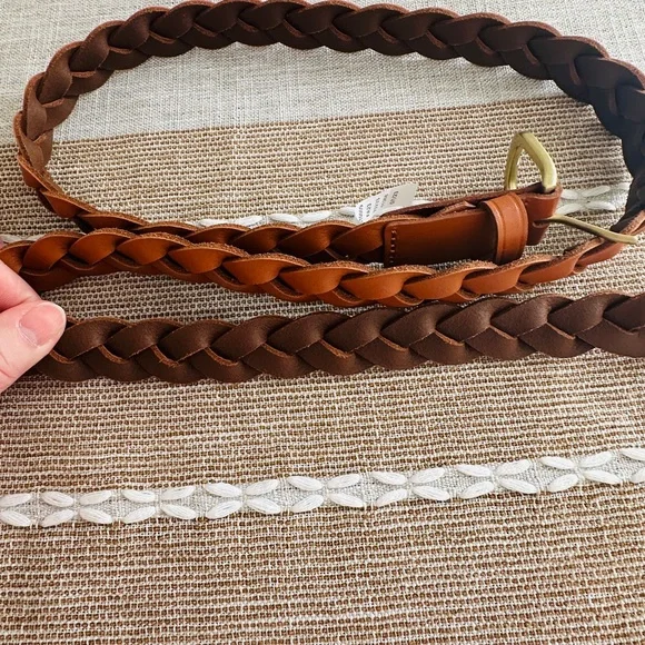 LOFT Brown Braided Belt - Picture 7 of 7